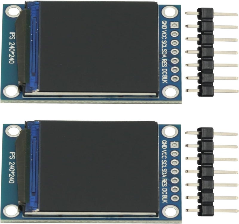 GODIYMODULES 2 Pcs IPS 1.3 Inch 3.3V 7PIN Full Color TFT Display Screen ST7789 Drive IC 240 * 240 LCD OLED Display 240x240 for Arduino STM32 C51 - Image 3